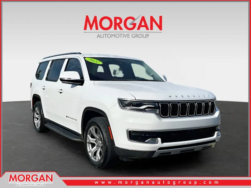 2022 Jeep Wagoneer Series II in White — front three-quarter view