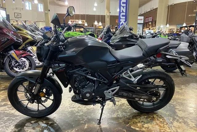 2025 Honda® CB300R — front three-quarter view