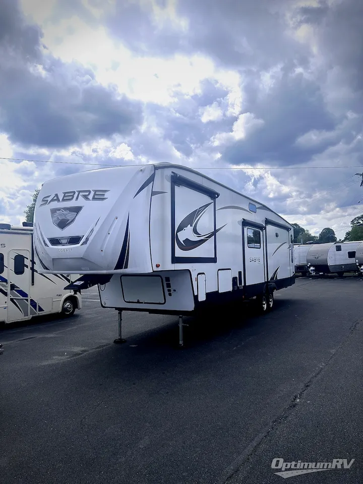 2023 Forest River Sabre — front three-quarter view
