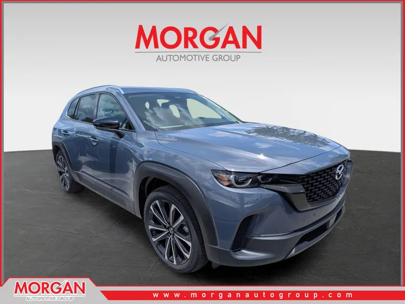 2026 Mazda CX-50 2.5 S Premium in Polymetal Gray Metallic — front three-quarter view