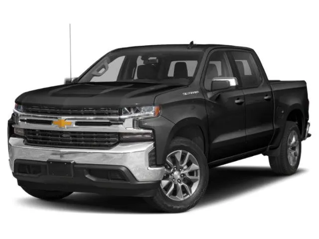 2019 Chevrolet Silverado 1500 LT in Silver Ice Metallic — front three-quarter view