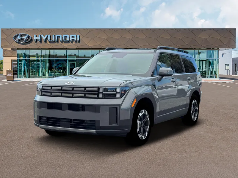 2026 Hyundai SANTA FE SEL FWD in Hampton Gray — front three-quarter view