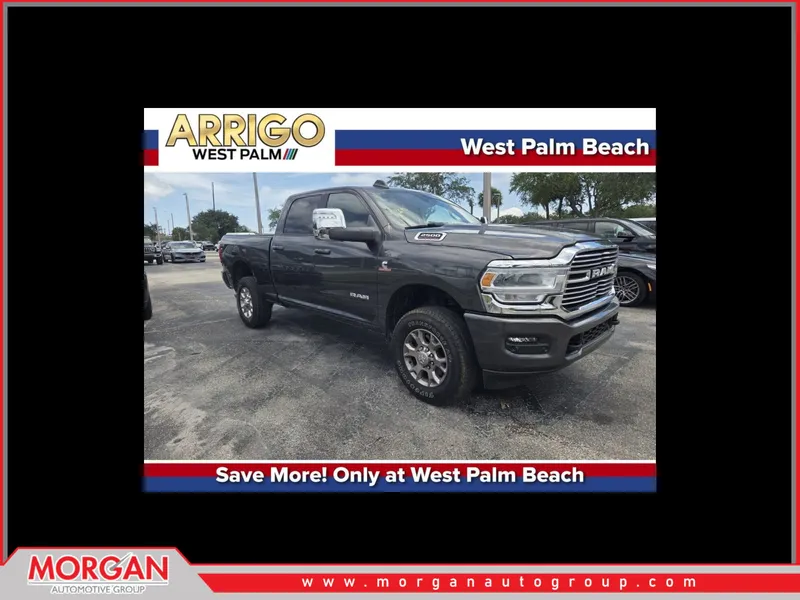 2024 Ram 2500 Laramie in Gray — front three-quarter view