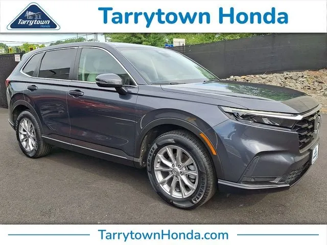 2024 Honda CR-V EX-L in Lunar Silver Metallic — front three-quarter view