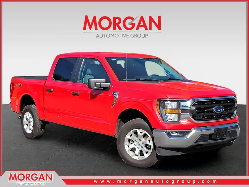2023 Ford F-150 XLT in Red — front three-quarter view