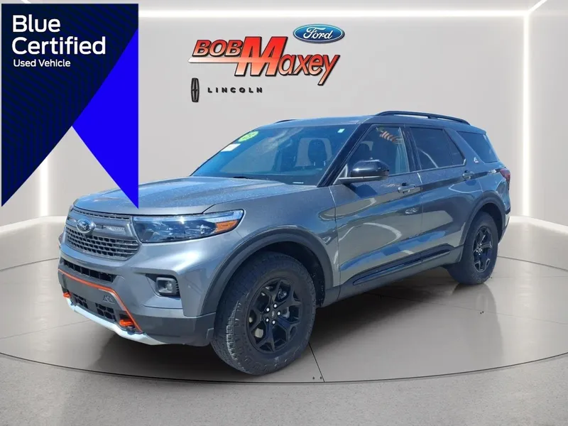 2023 Ford Explorer Timberline in Carbonized Gray Metallic — front three-quarter view