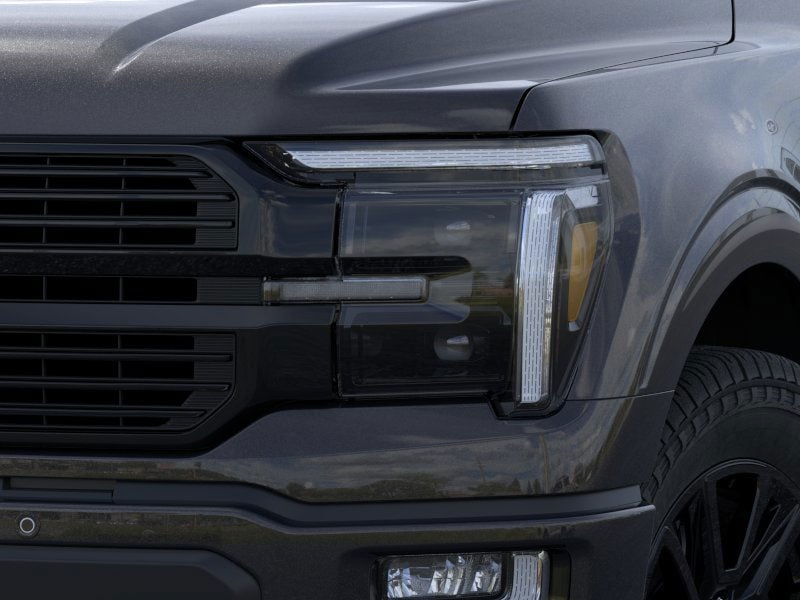 2026 Ford F-150 Platinum in Agate Black Metallic — front three-quarter view
