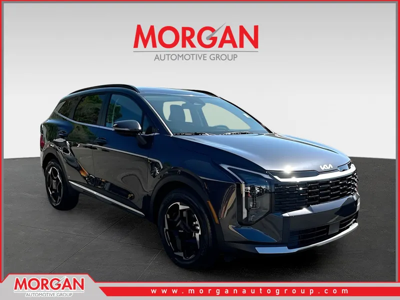 2026 Kia Sportage EX in Gray — front three-quarter view