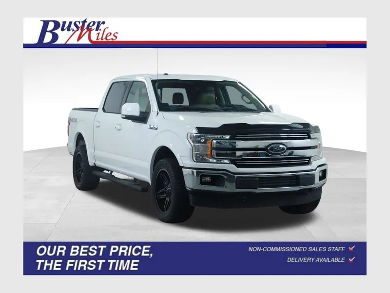 2018 Ford F-150 XL in White — front three-quarter view