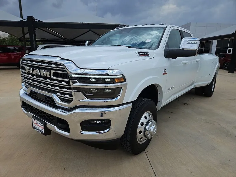 2026 RAM 3500 Limited in Bright White Clearcoat — front three-quarter view