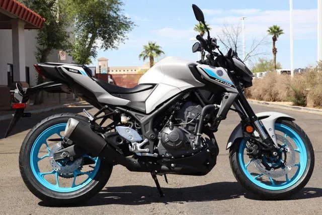 2026 Yamaha MT-03 — front three-quarter view