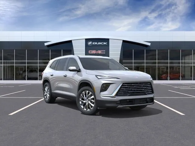 2026 Buick Enclave Preferred in Moonstone Gray Metallic — front three-quarter view