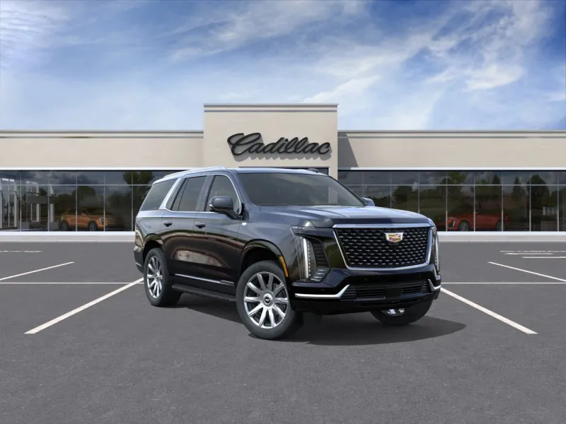 2026 Cadillac Escalade 1SA in Black Raven — front three-quarter view