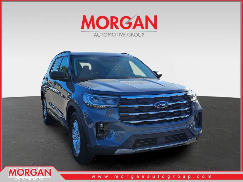 2026 Ford Explorer Active in Blue — front three-quarter view