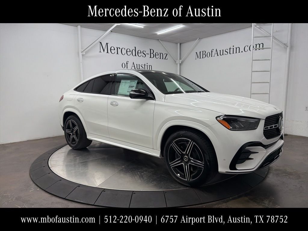 2026 Mercedes-Benz GLE 450 in Polar White — front three-quarter view