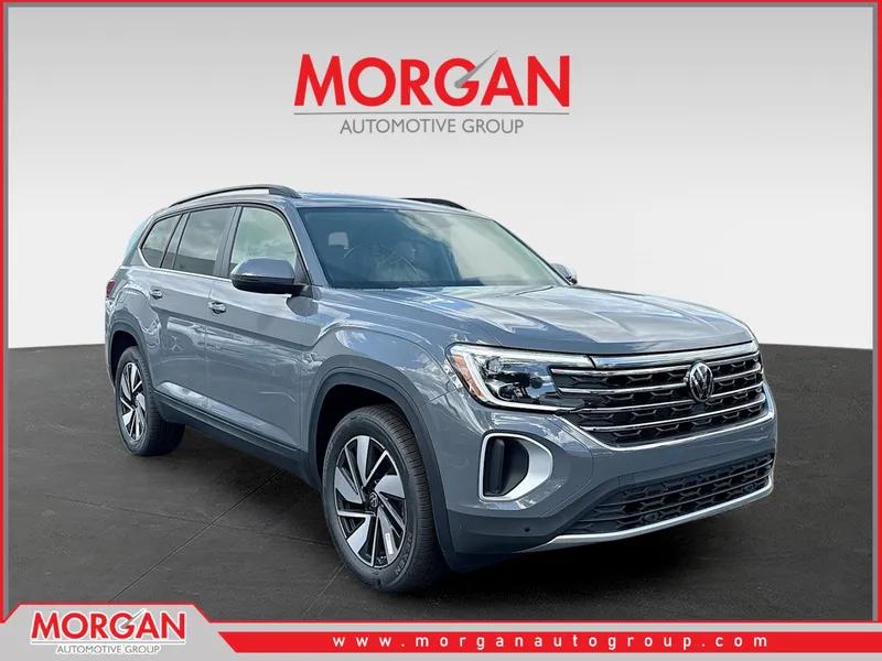 2026 Volkswagen Atlas 2.0T SE w/Technology in Gray — front three-quarter view