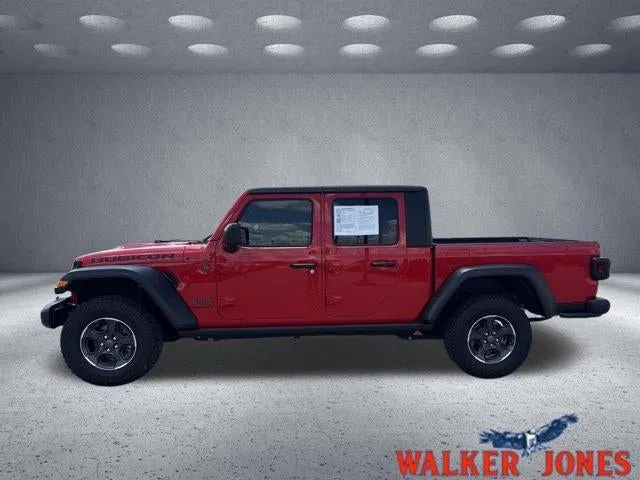 2023 Jeep Gladiator Rubicon in Red — front three-quarter view