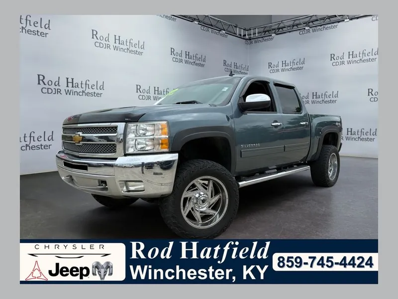 2012 Chevrolet Silverado 1500 LT in Blue Granite Metallic — front three-quarter view