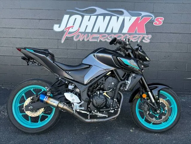 2024 Yamaha MT-03 — front three-quarter view