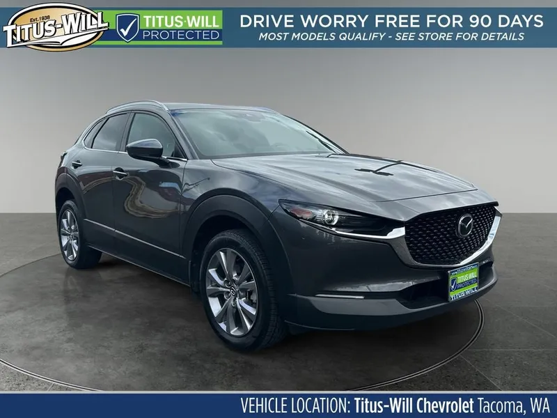 2023 Mazda Mazda CX-30 2.5 S Preferred in Gray — front three-quarter view