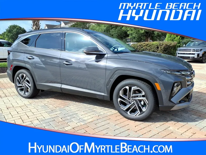 2026 Hyundai TUCSON Limited FWD in Gray — front three-quarter view