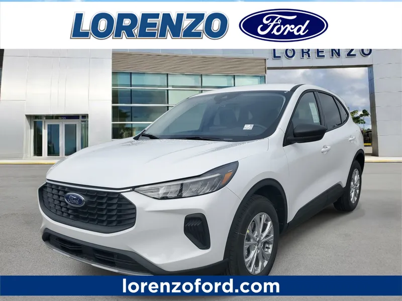 2026 Ford Escape Active in Oxford White — front three-quarter view
