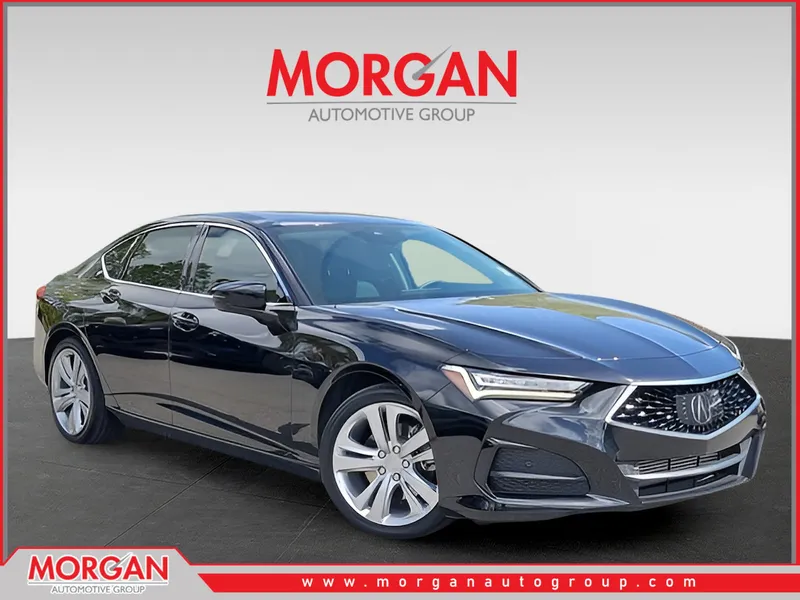 2023 Acura TLX Technology Package in Black — front three-quarter view
