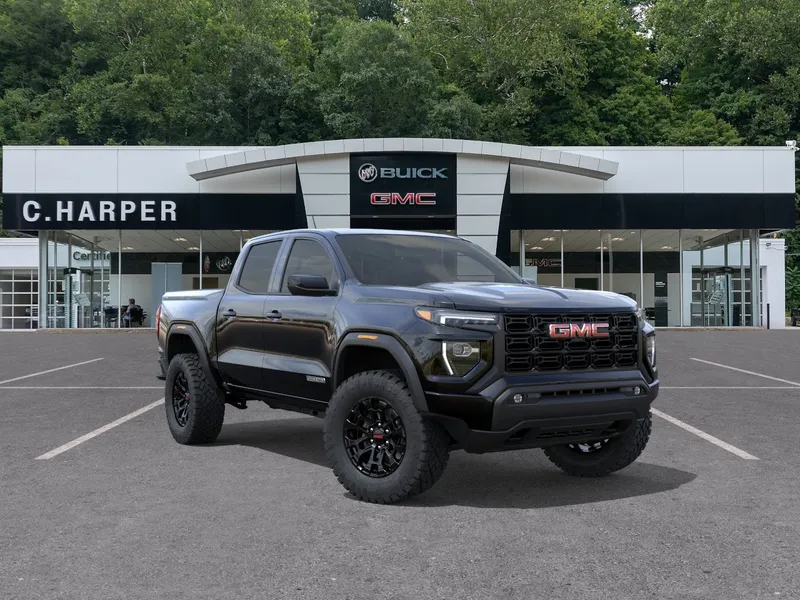 2026 GMC Canyon Elevation in Onyx Black — front three-quarter view