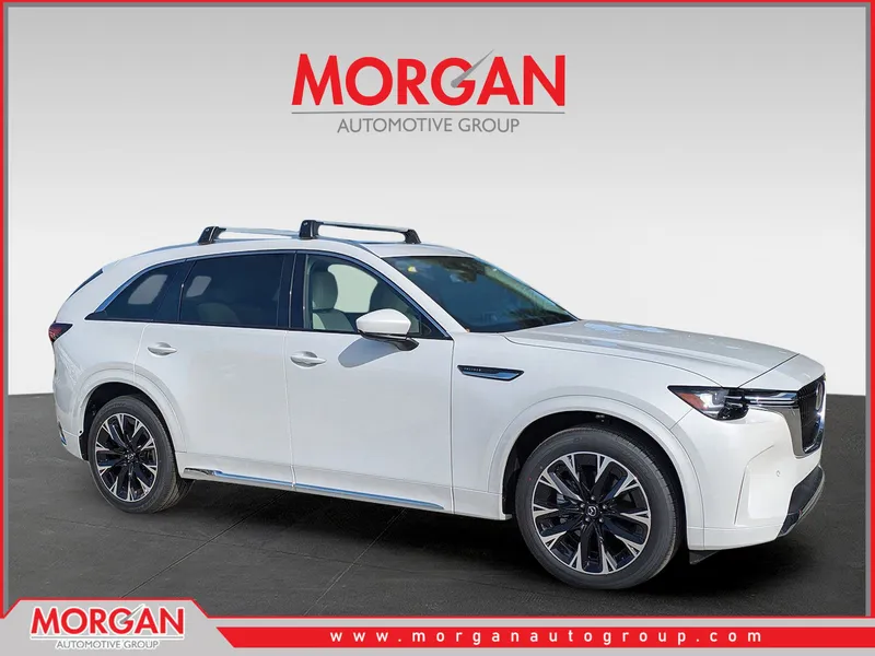 2026 Mazda CX-90 3.3 Turbo S Premium Plus in White — front three-quarter view