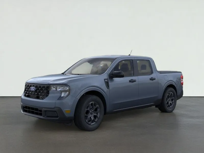 2026 Ford Maverick XLT in Azure Gray Metallic Tri-Coat — front three-quarter view