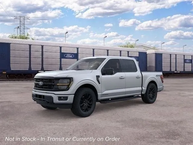 2026 Ford F-150 XLT in Iconic Silver Metallic — front three-quarter view