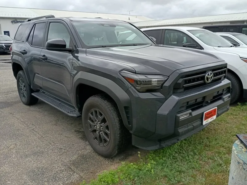 2025 Toyota 4Runner SR5 in Black — front three-quarter view