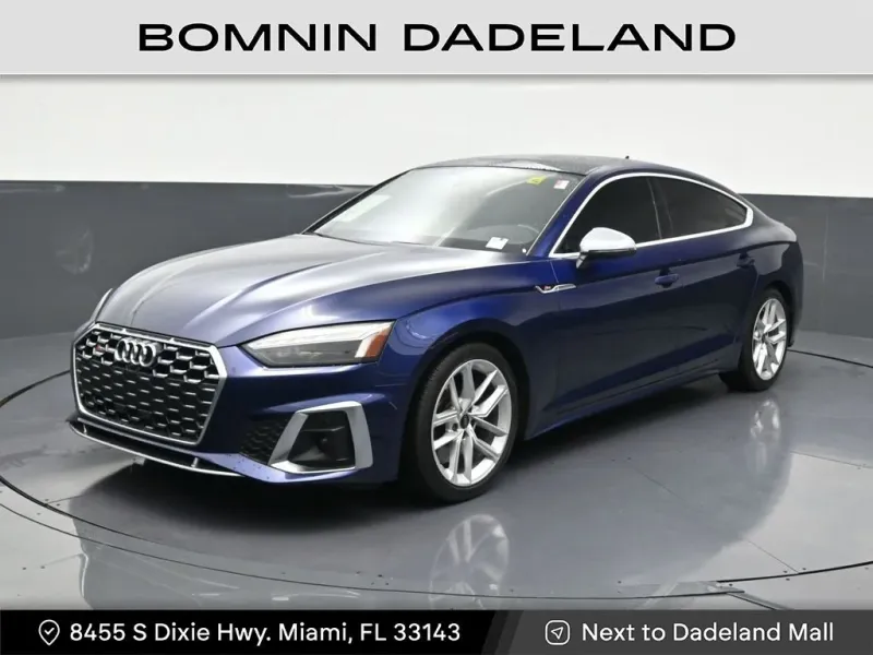 2021 Audi S5 Sportback Premium — front three-quarter view