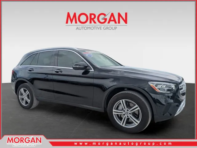 2022 Mercedes-Benz GLC 300 in Black — front three-quarter view