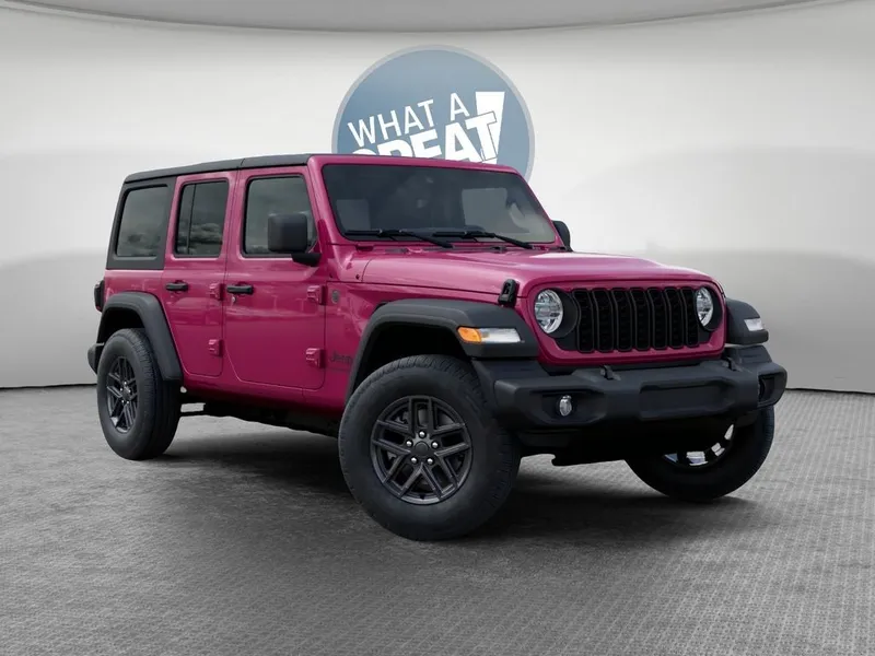 2026 Jeep Wrangler Sport S in Tuscadero Pearlcoat — front three-quarter view