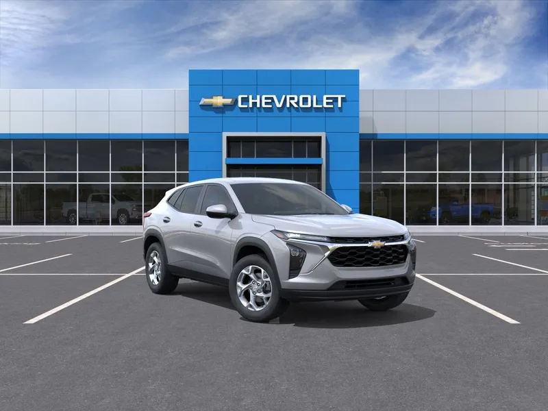 2026 Chevrolet Trax LS in Sterling Gray Metallic — front three-quarter view