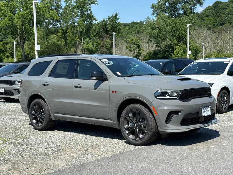 2026 Dodge Durango GT Plus in Destroyer Gray Clearcoat — front three-quarter view
