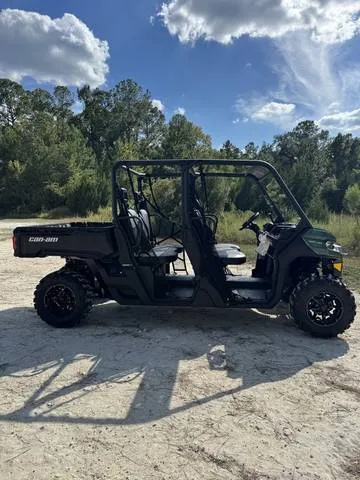 2026 Can-Am® Defender MAX DPS HD7 Compass Green — front three-quarter view
