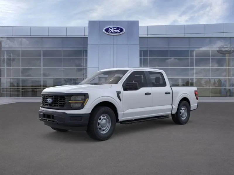 2026 Ford F-150 in Oxford White — front three-quarter view