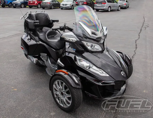 2014 Can-Am® Spyder RT Limited Dark — front three-quarter view