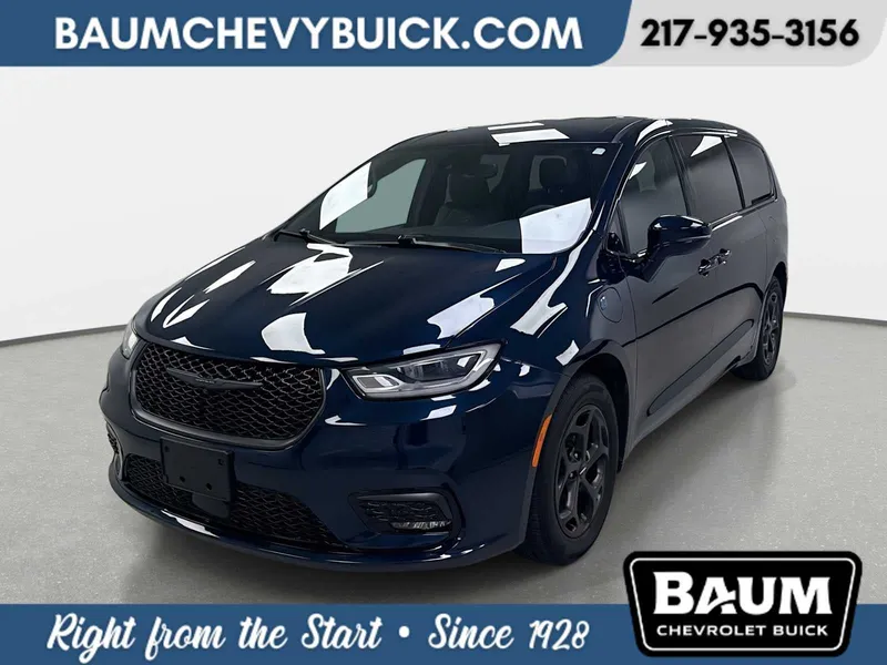 2022 Chrysler Pacifica Hybrid Touring L in Blue — front three-quarter view