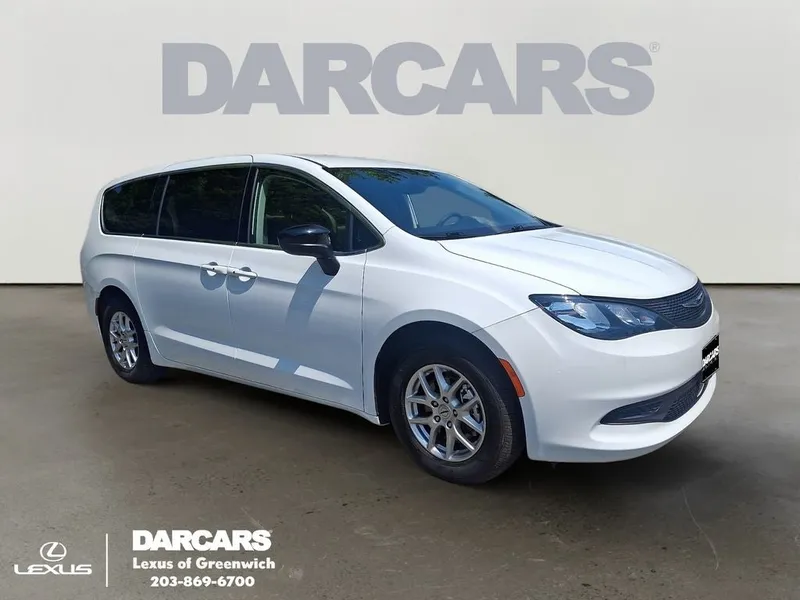2024 Chrysler Voyager LX in Bright White Clearcoat — front three-quarter view