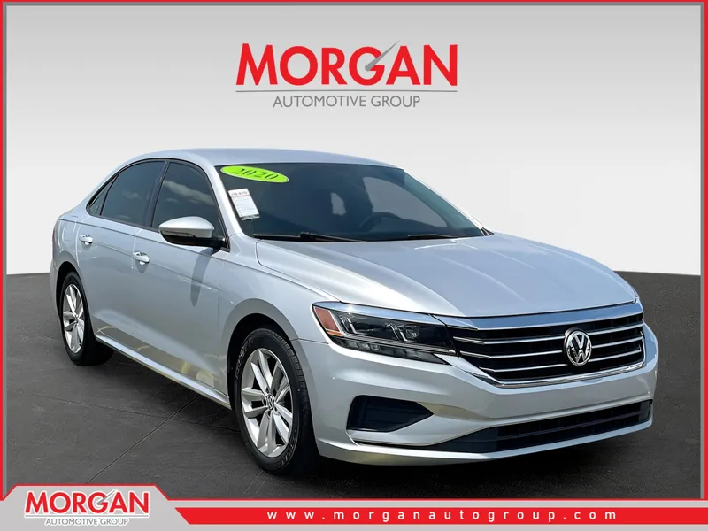 2020 Volkswagen Passat 2.0T S in Silver — front three-quarter view