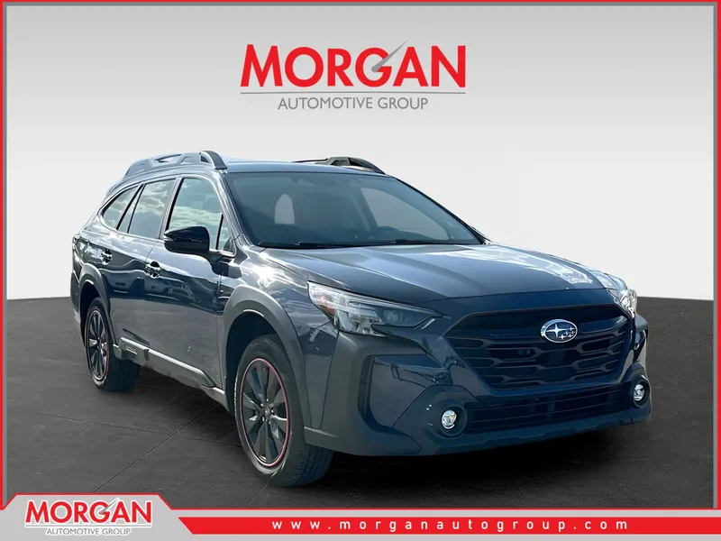 2023 Subaru Outback Onyx Edition in Blue — front three-quarter view