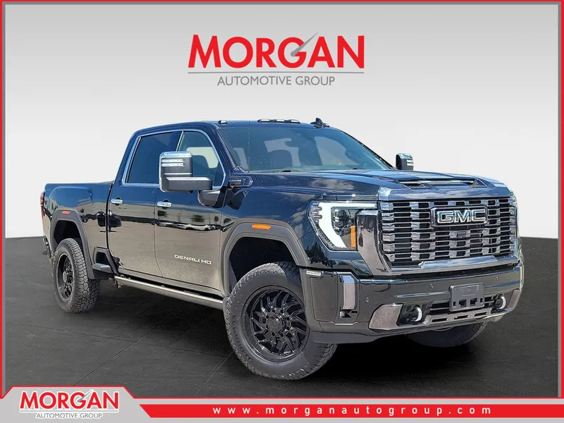 2024 GMC Sierra 2500HD Denali Ultimate in Onyx Black — front three-quarter view