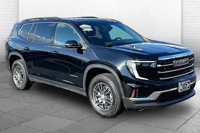 2025 GMC Acadia Elevation in Ebony Twilight Metallic — front three-quarter view