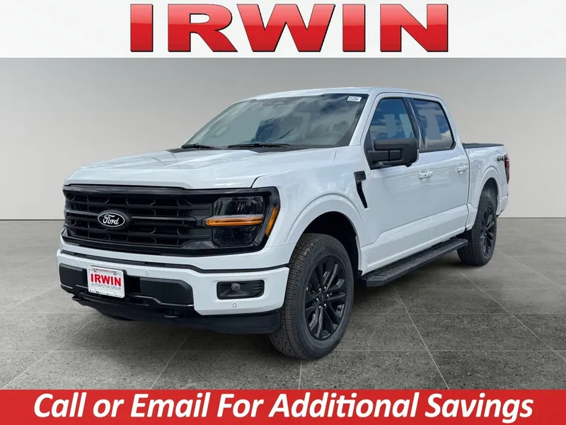2026 Ford F-150 XLT in White — front three-quarter view