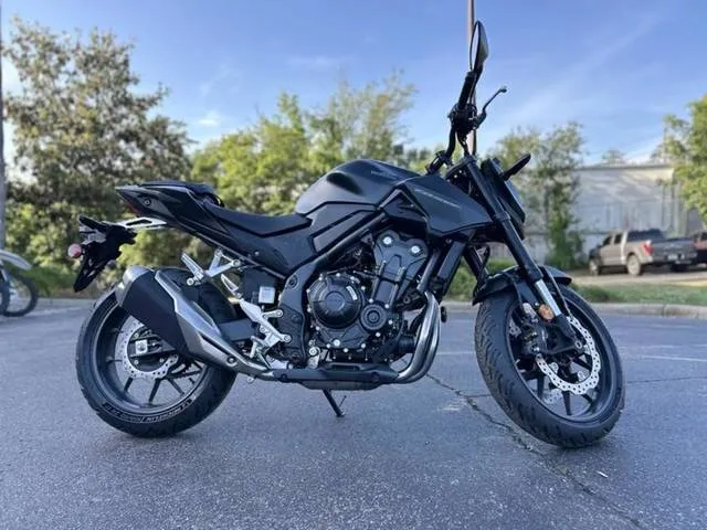2025 Honda® CB500F — front three-quarter view