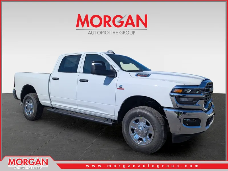 2026 Ram 2500 Tradesman in White — front three-quarter view