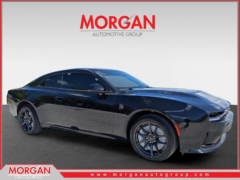 2026 Dodge Charger R/T Scat Pack in Black — front three-quarter view